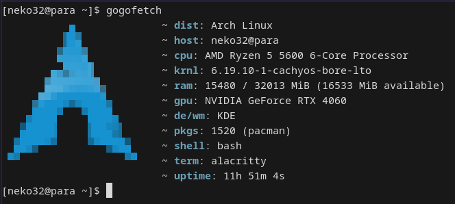 alacritty goGoFetch: alacritty screenshot